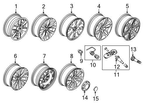 2019 Ford F-150 Wheels Diagram 4 - Thumbnail