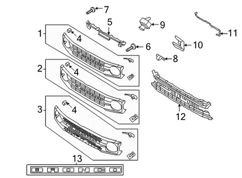 2022 Ford Bronco Parking Aid Diagram 6 - Thumbnail