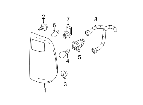 2015 Ford F-250 Super Duty Bulbs Diagram 8 - Thumbnail