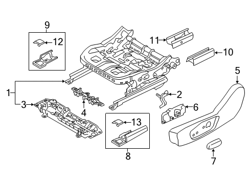 2019 Ford SSV Plug-In Hybrid Tracks & Components Diagram