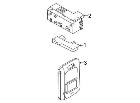 2023 Ford Bronco Sport Keyless Entry Components Diagram