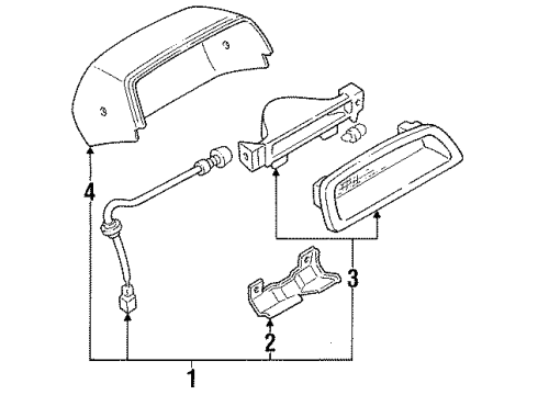 1991 Mercury Tracer High Mount Lamps Diagram