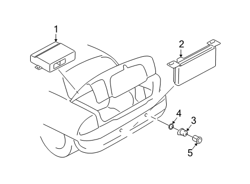 2004 Lincoln LS Electrical Components Diagram