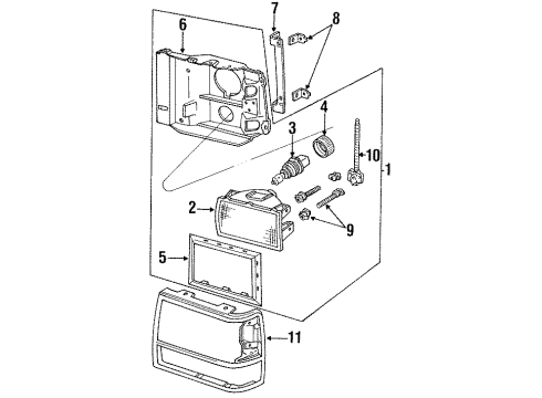 1989 Ford Ranger Bulbs Diagram