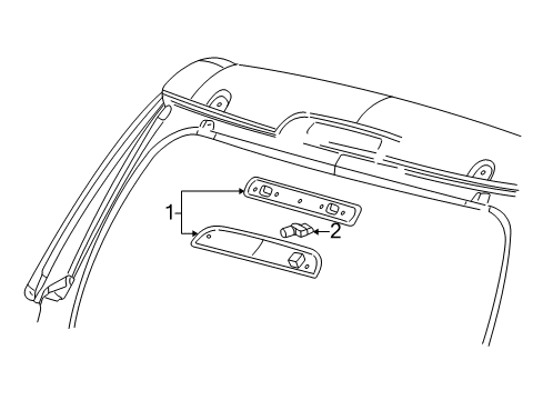 2008 Mercury Mountaineer High Mount Lamps Diagram