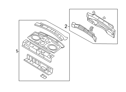 2012 Ford Fusion Rear Body Diagram