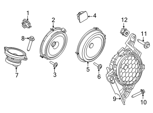 2023 Ford Mustang Mach-E Sound System Diagram 1 - Thumbnail