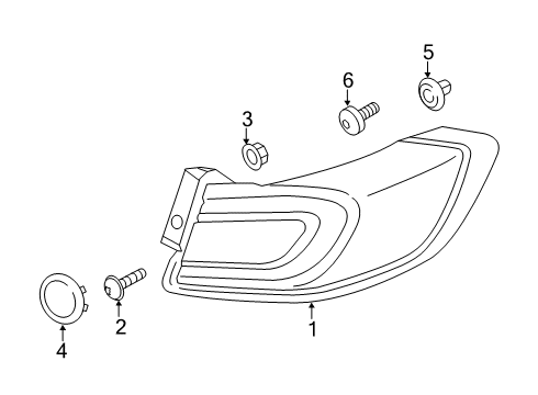 2021 Lincoln Nautilus LAMP ASY - REAR, STOP AND FLAS Diagram for KA1Z-13405-C