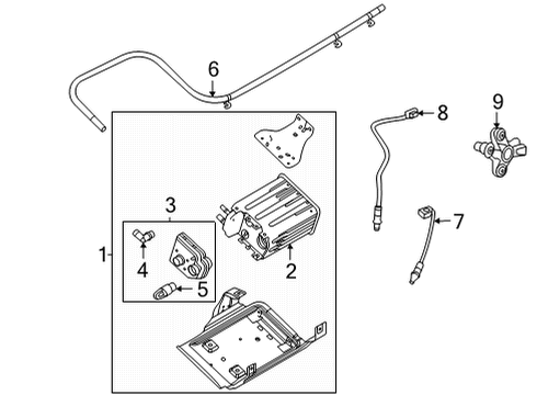 2019 Ford E-350 Super Duty Emission Components Diagram