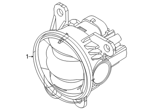 2023 Ford Bronco Sport Fog Lamps Diagram