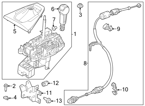 2024 Ford Mustang Connector Diagram for ED8Z-7H181-A