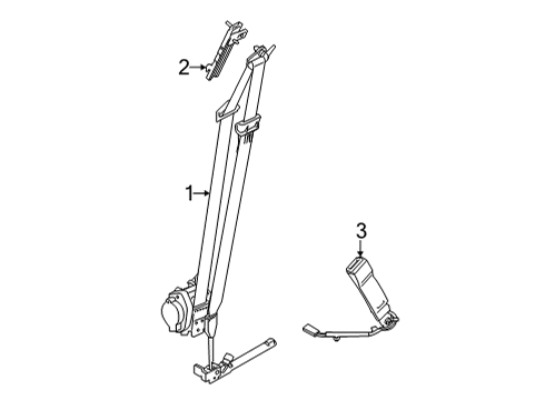 2022 Ford Maverick Seat Belt Diagram 1 - Thumbnail