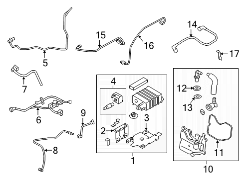 2019 Ford EcoSport Emission Components Diagram