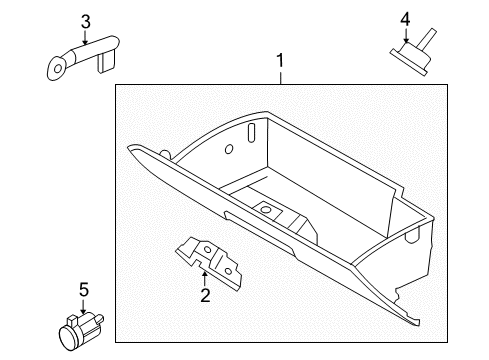 2008 Ford Taurus X Glove Box Diagram