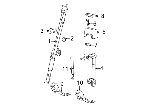 2011 Ford F-150 Seat Belt Diagram 5 - Thumbnail