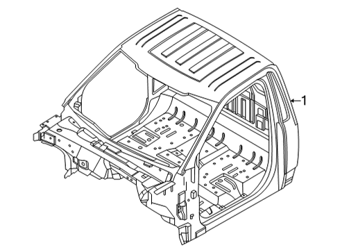 2017 Ford F-150 Cab Assembly Diagram 3 - Thumbnail