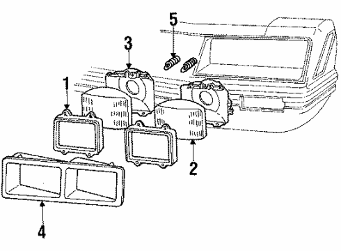 1985 Ford Mustang Bulbs Diagram