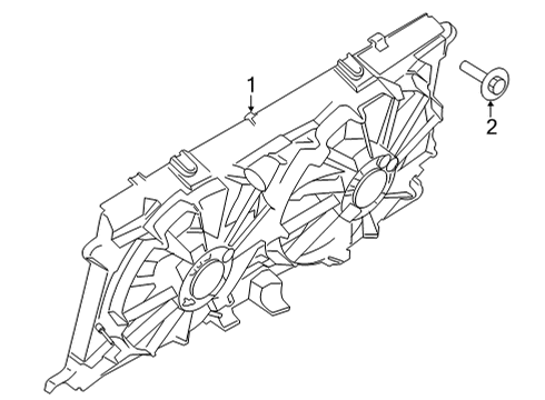 2021 Ford F-150 Cooling System, Radiator, Water Pump, Cooling Fan Diagram 6 - Thumbnail