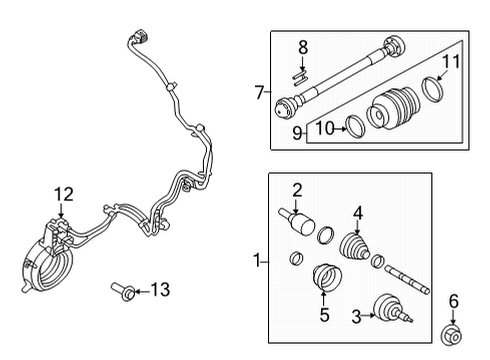 2023 Ford F-150 Drive Axles  Diagram 2 - Thumbnail