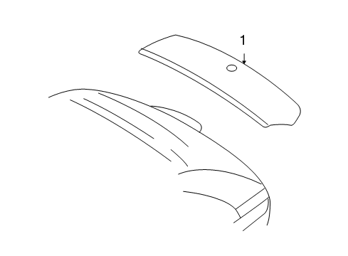 2009 Ford Edge Kit - Rear Spoiler Diagram for 9T4Z-7844210-CPTM