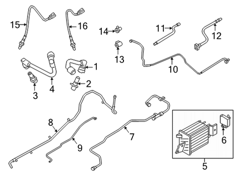 2023 Ford F-150 HOSE - CONNECTING Diagram for ML3Z-9D333-E