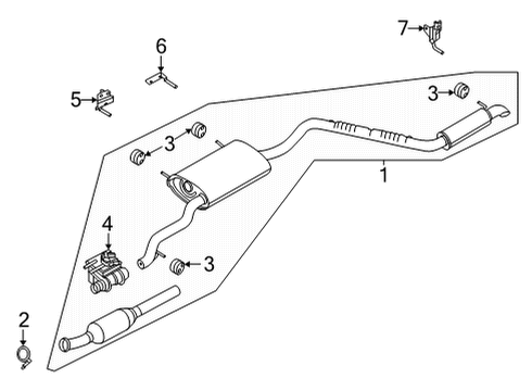 2023 Ford Maverick Exhaust Components Diagram