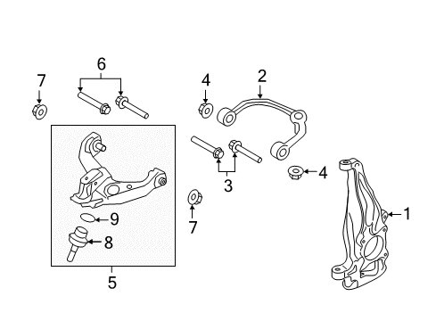 2024 Ford Expedition Front Suspension Components Diagram