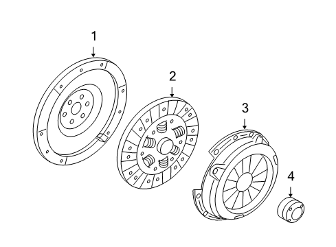 2006 Mercury Milan Clutch & Flywheel Diagram