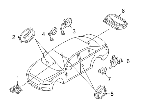 2020 Lincoln Continental Sound System Diagram 3 - Thumbnail