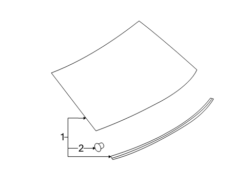 2011 Lincoln MKZ Back Glass Diagram