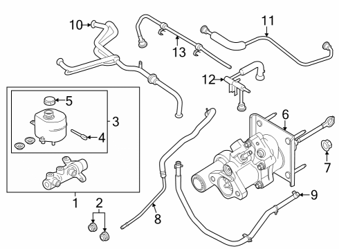 2023 Ford F-350 Super Duty Dash Panel Components Diagram