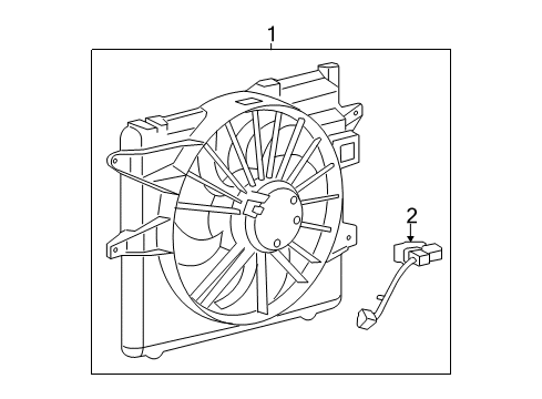 2012 Ford Mustang Cooling System, Radiator, Water Pump, Cooling Fan Diagram