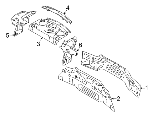 2019 Ford Mustang Rear Body Diagram 2 - Thumbnail