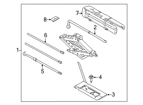 2018 Ford F-150 Jack & Components Diagram