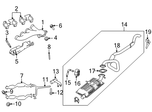 2004 Ford Crown Victoria Exhaust Manifold Diagram 2 - Thumbnail