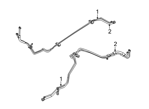 2009 Ford Taurus X Tube Assembly Diagram for 9A4Z-19835-A