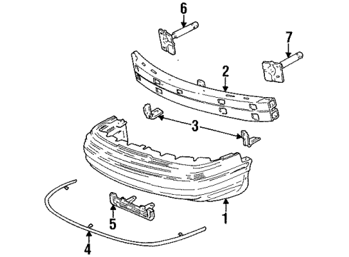 1996 Mercury Grand Marquis Cover Diagram for F5MY-17D957-A