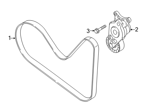 2015 Ford Edge Belts & Pulleys Diagram