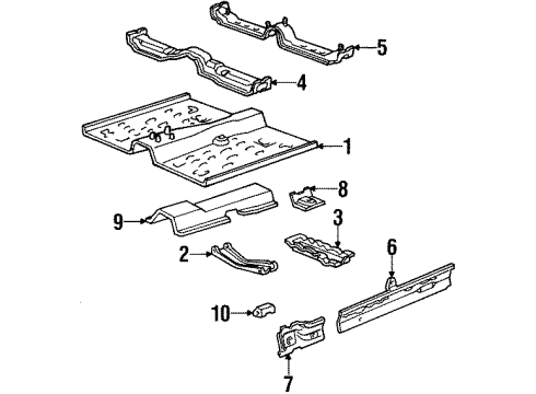 2002 Lincoln Continental Deflector Diagram for XF1Z-5411398-AA