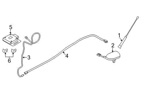 2014 Ford Focus Antenna & Radio Diagram