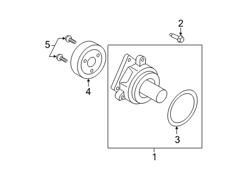 2009 Ford Escape Water Pump Diagram