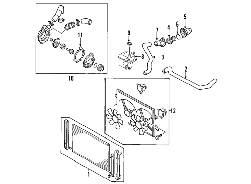 2005 Ford Freestyle Cooling System, Radiator, Water Pump, Cooling Fan Diagram