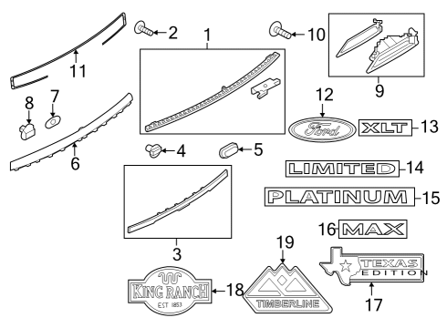 2024 Ford Expedition PANEL ASY - OUTSIDE FINISH Diagram for NL1Z-7843400-AA