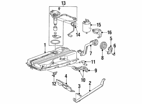 1996 Mercury Villager Fuel Supply Diagram