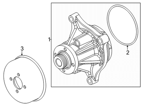 2019 Ford E-350 Super Duty Water Pump Diagram