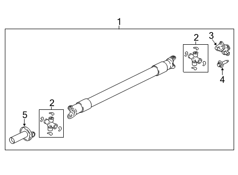 2024 Ford Expedition Drive Shaft - Rear Diagram