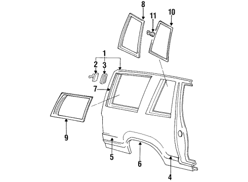 1993 Ford Explorer Housing Diagram for F1TZ-7827936-A