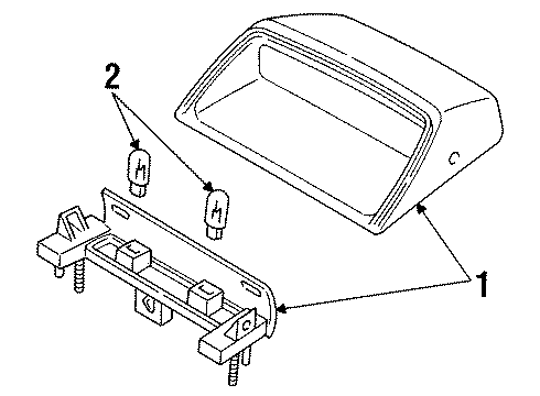 1996 Mercury Grand Marquis High Mount Lamps Diagram