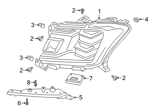 2018 Ford Expedition Headlamps Diagram
