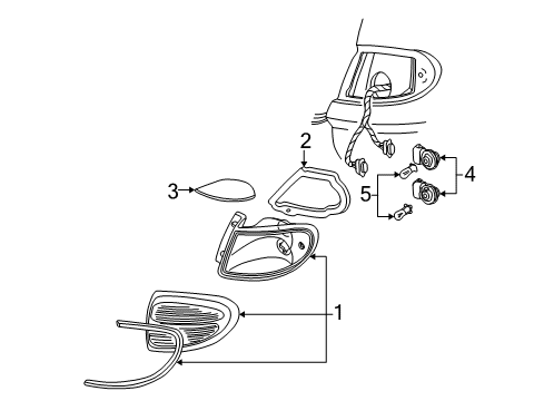 2004 Mercury Sable Tail Lamps Diagram